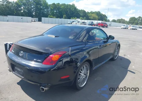 2002 Lexus Sc 430 z USA, uszkodzony, nr VIN JTHFN48YX20028810